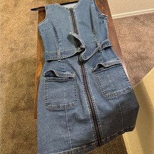 Stretchy Jean Mini Dress